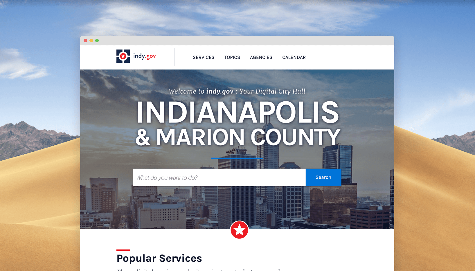 image of Indianapolis website